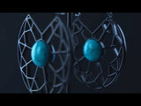 20G Black Sinuous Hangers - Earrings