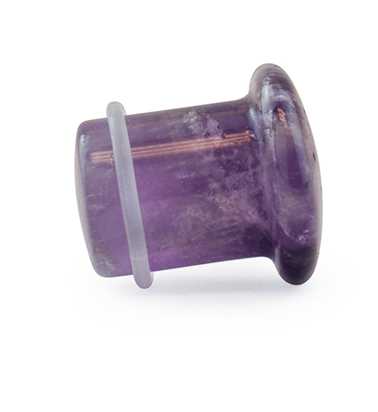 Purple Amethyst Single Flare Stone Plugs