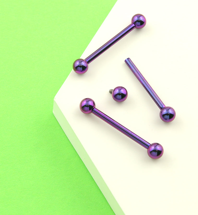 Purple Titanium Barbell