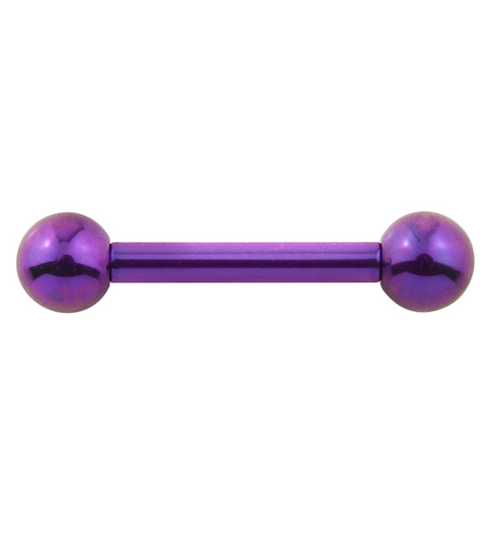 barbell object　bo ls top　purple 14 Gauge Purple F-136 ASTM Titanium Barbells | UrbanBodyJewelry.com