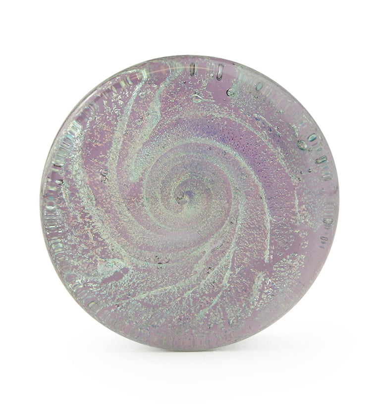 Purple Cosmic Spiral Glass Plugs