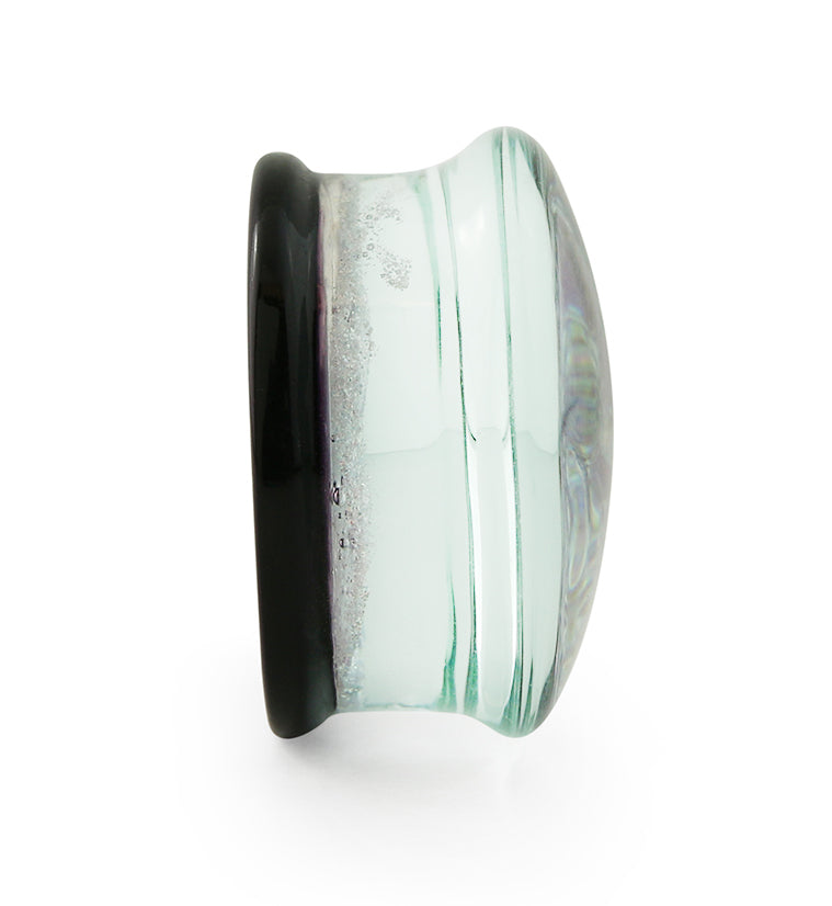 Purple Cosmic Spiral Glass Plugs