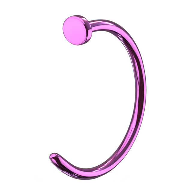 Purple PVD Stainless Steel Nose Hoop Ring