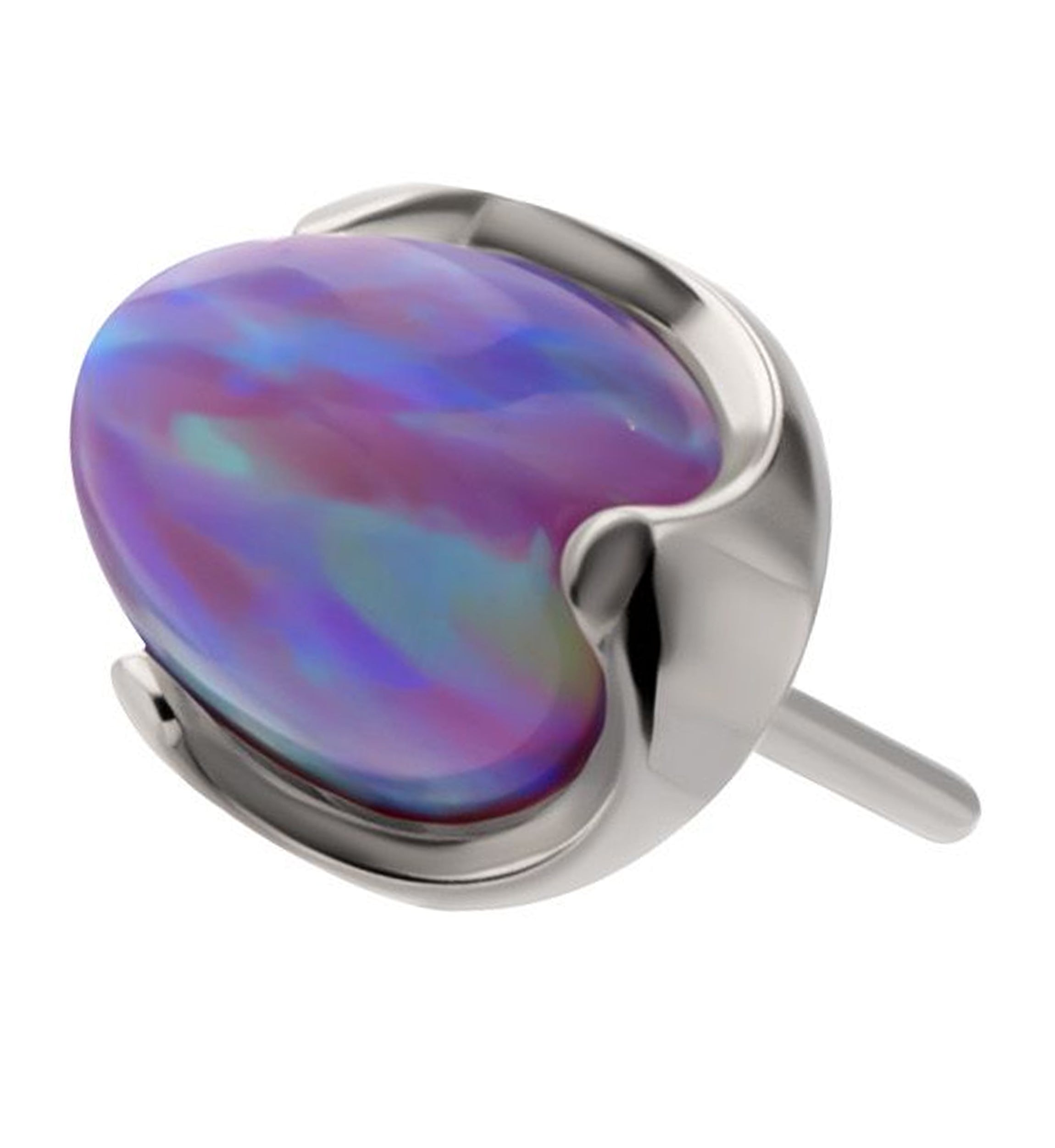 Purple Opalite Cone Titanium Threadless Top