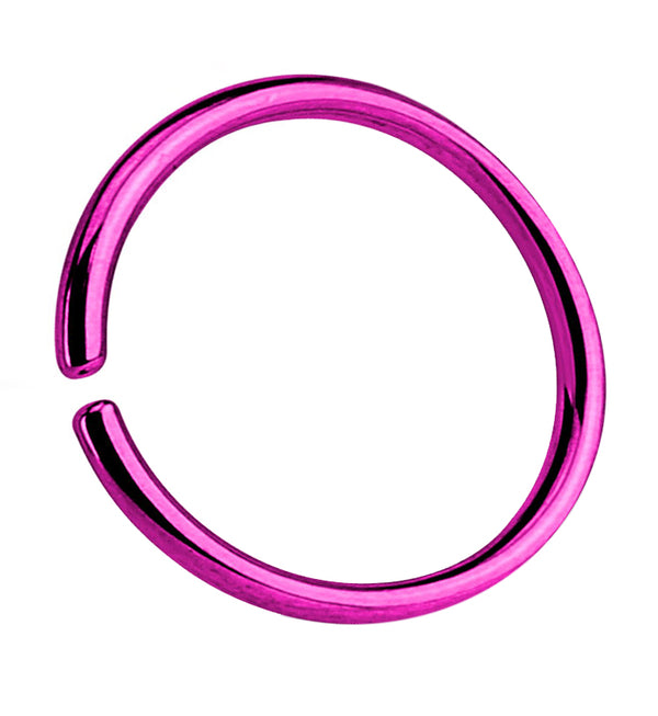 Purple Seamless Stainless Steel Hoop Ring