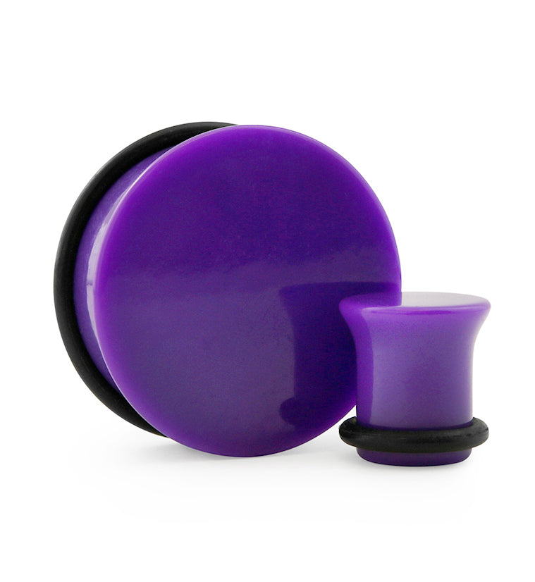 Purple Single Flare Plugs