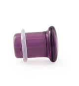 Purple Glass Plugs - Single Flare