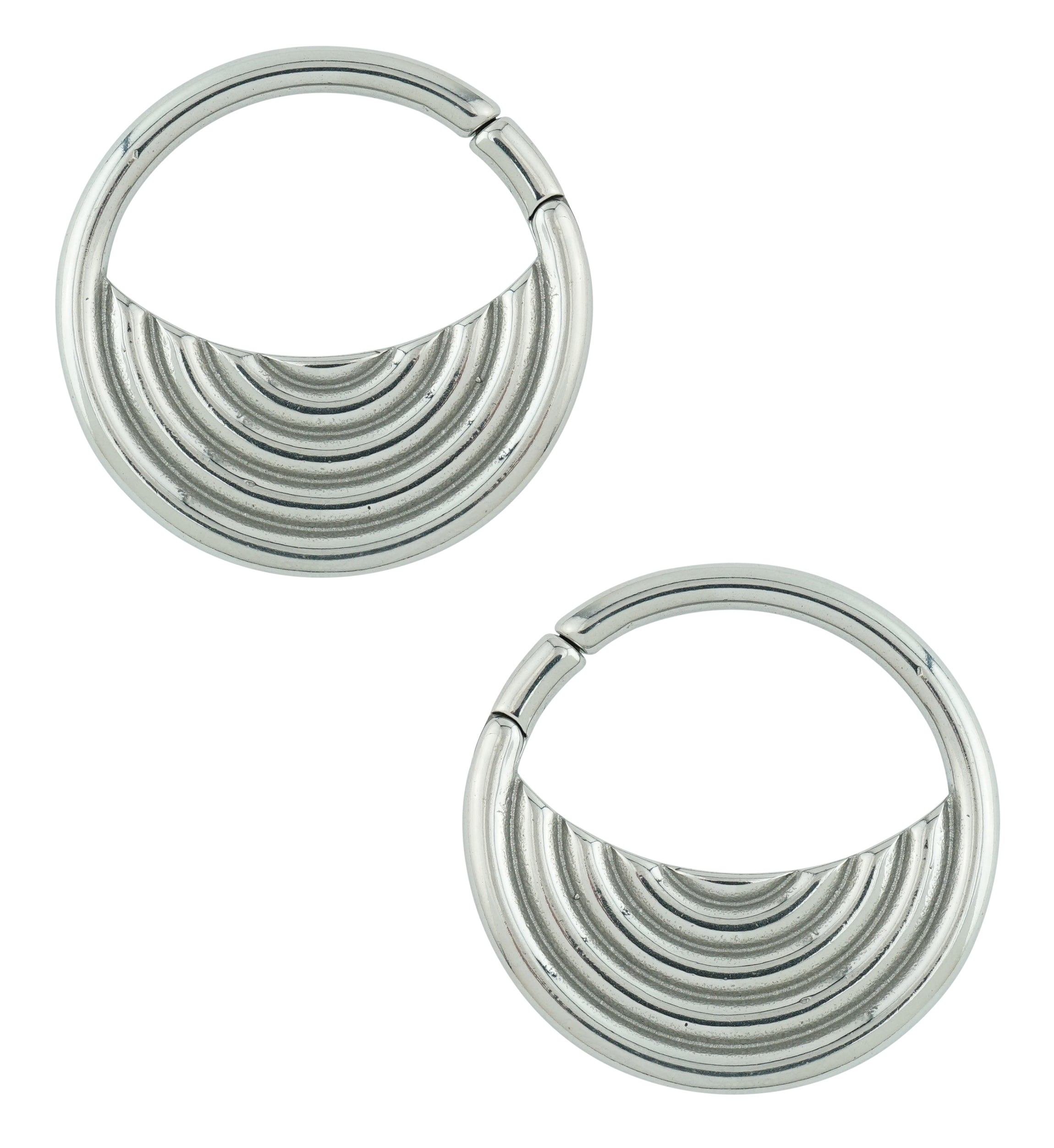 Radial Stainless Steel Hinged Ear Weights