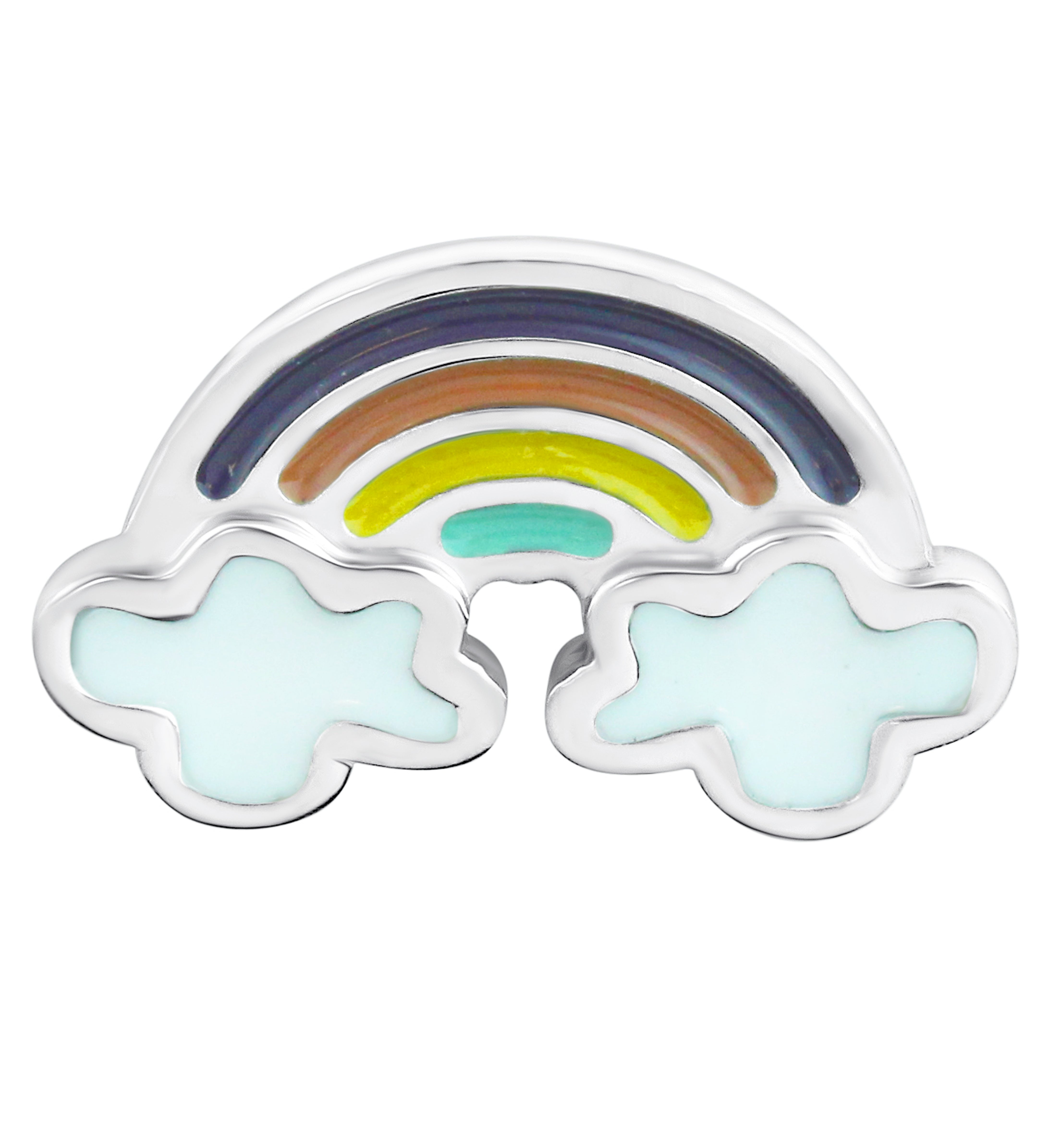Rainbow Clouds Stainless Steel Internally Threaded Top
