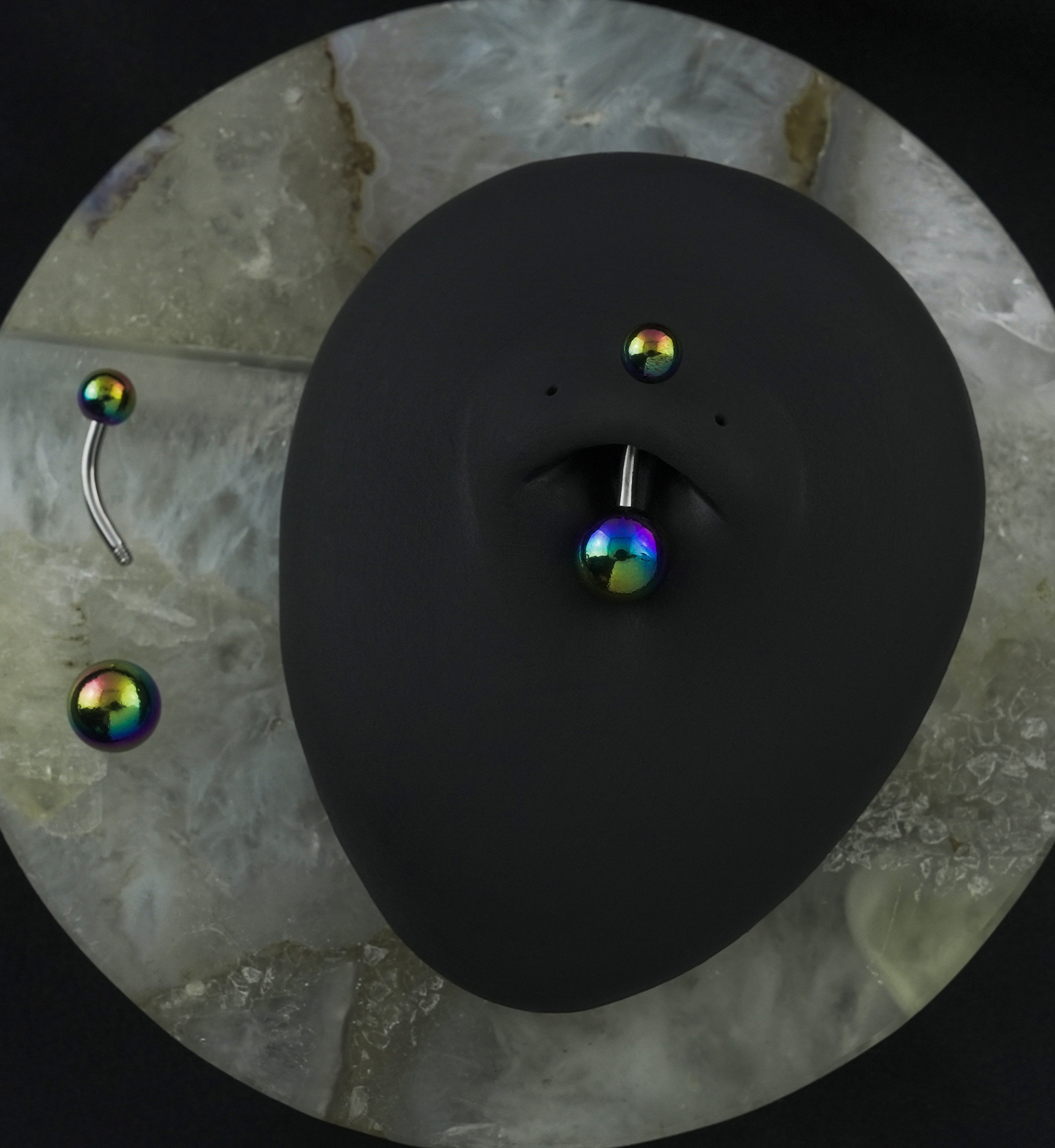 Rainbow Ory Belly Button Ring