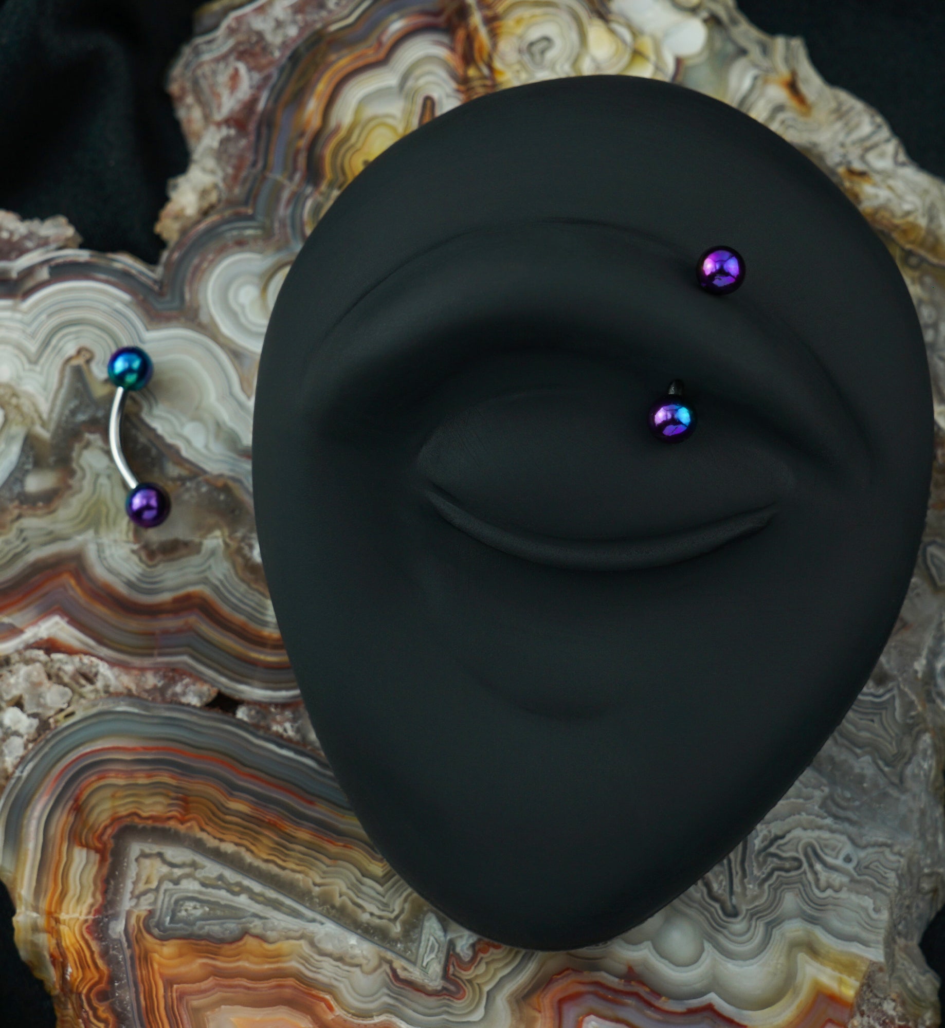 Rainbow Ory Stainless Steel Curved Barbell