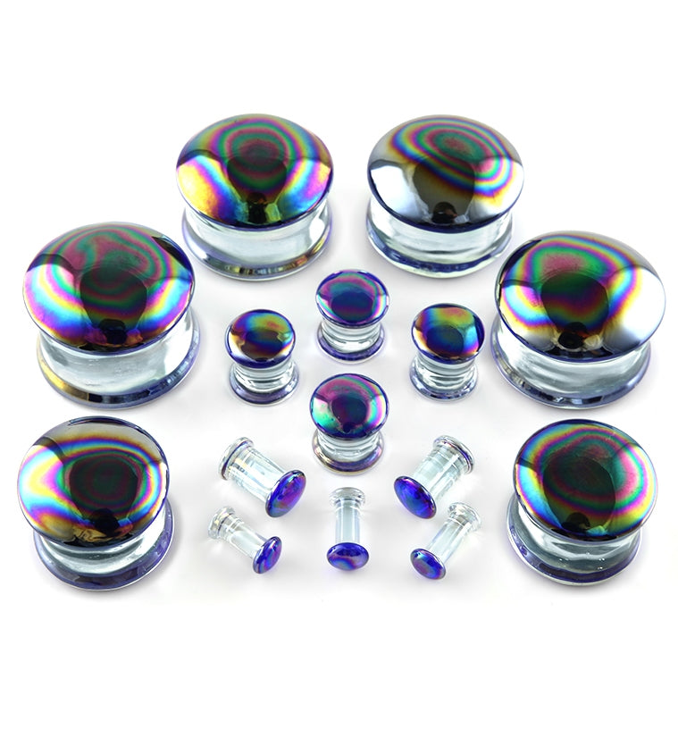 Oil Slick Glass Plugs