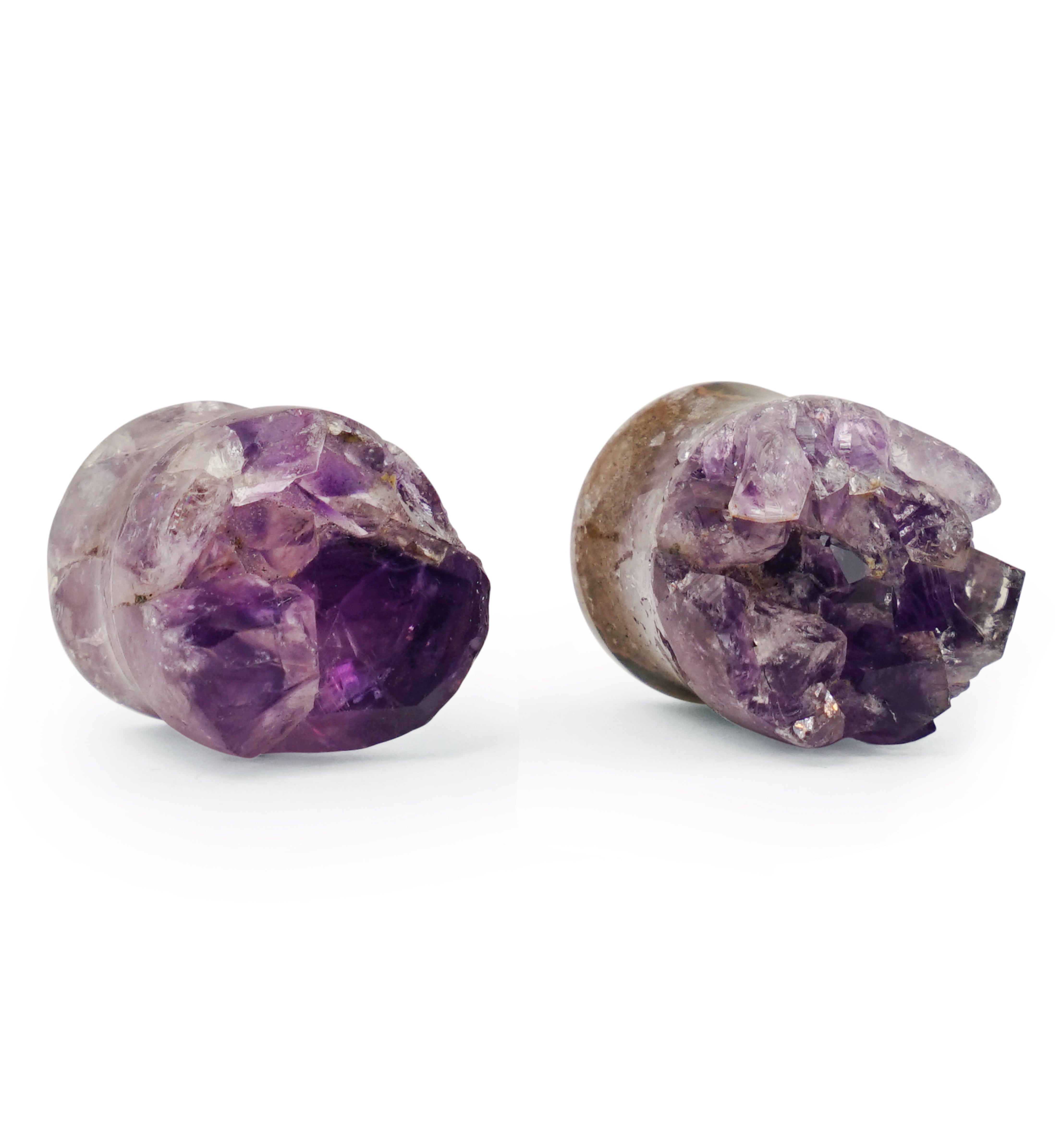 Raw Amethyst Plugs 5/8" (16mm) Version 10