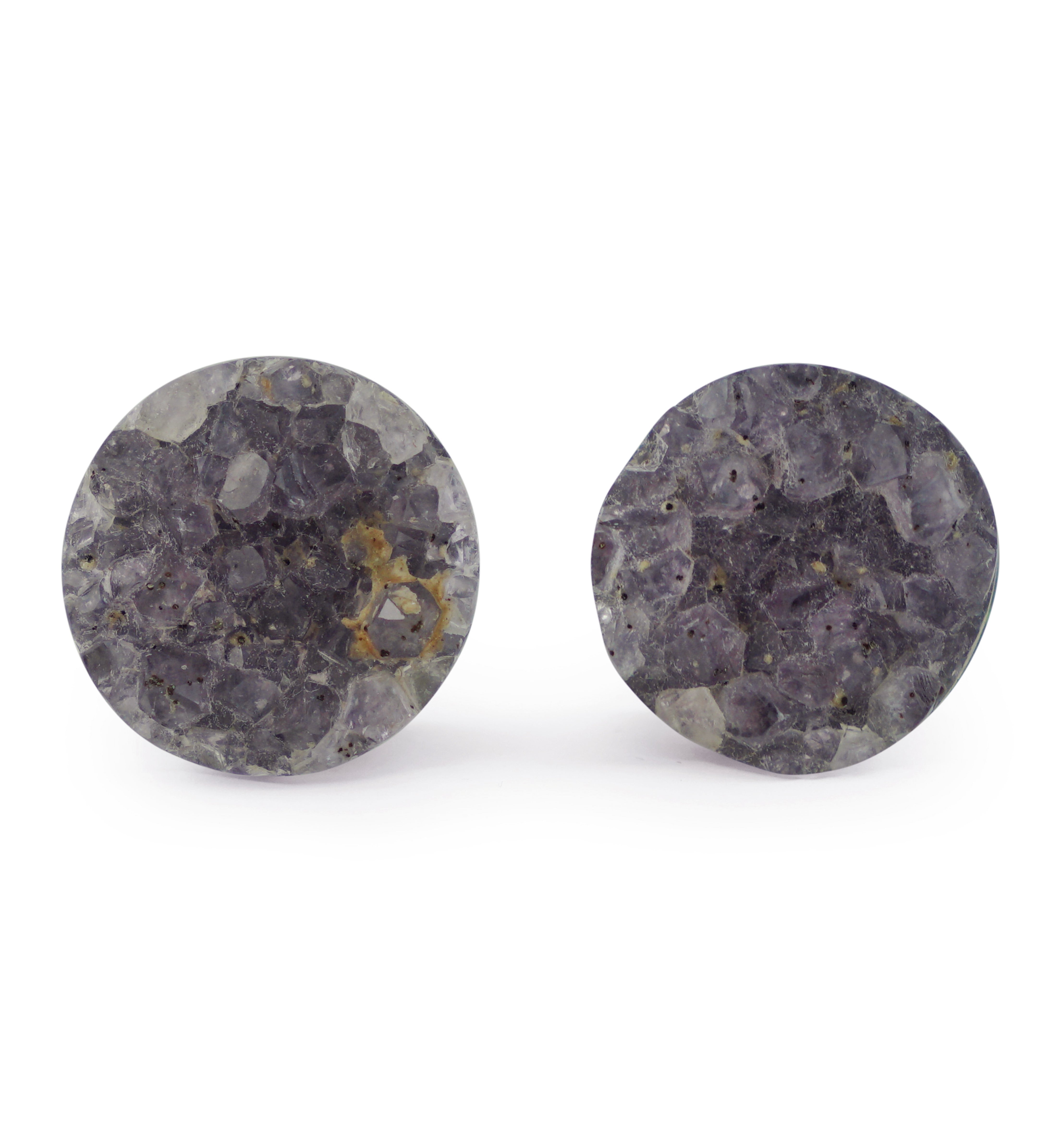 Raw Amethyst Plugs 5/8" (16mm) Version 12