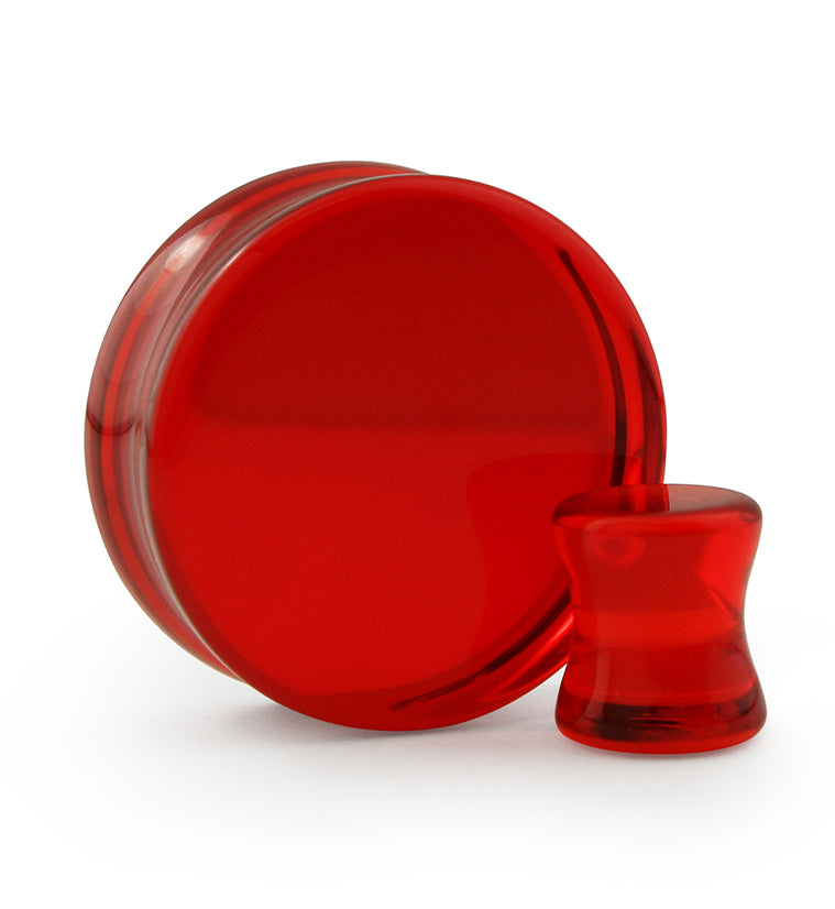 Red Glass Plugs