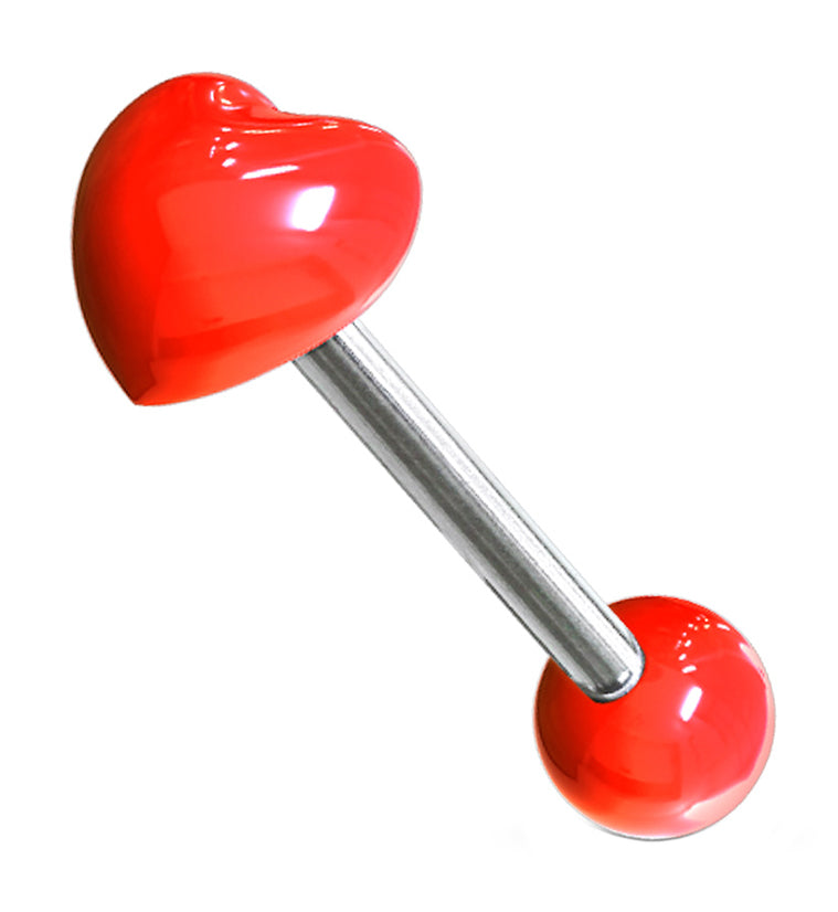 Heart Tongue Ring