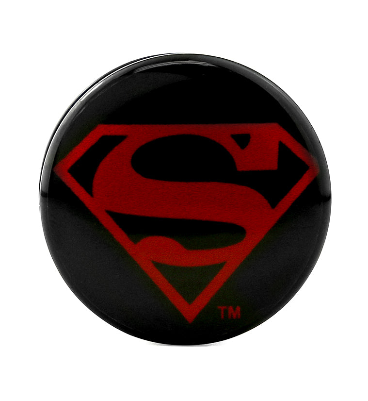Red Superman Screw Back Plugs