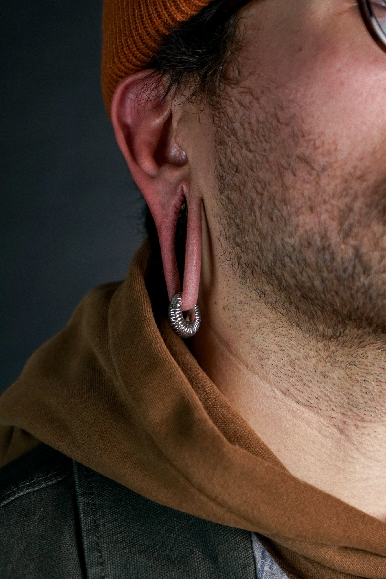 Rivel White Brass Hinged Ear Weights