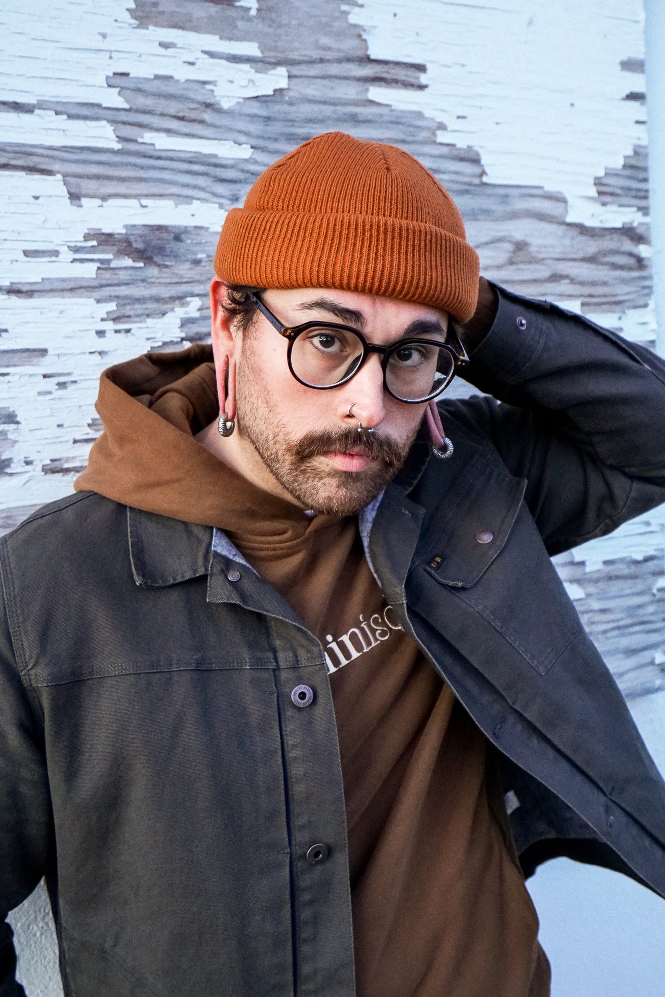 Rivel White Brass Hinged Ear Weights