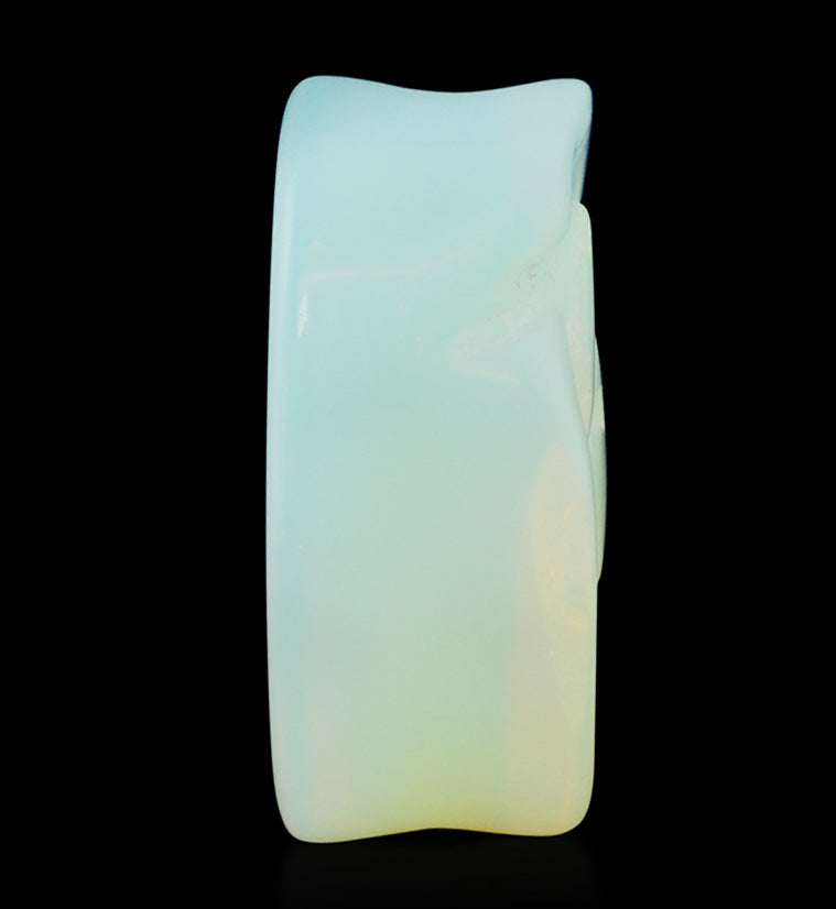 Opalite Glass Rosebud Plugs