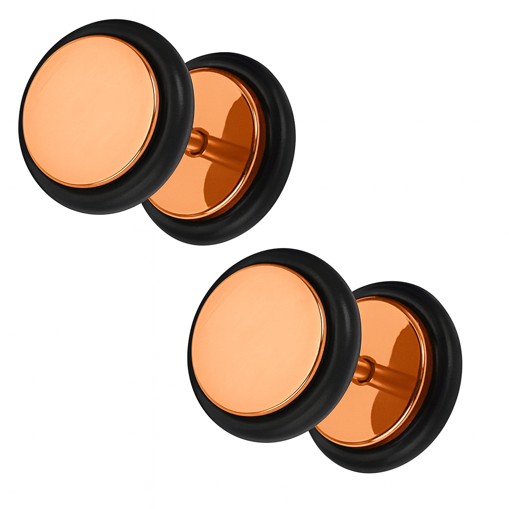 Rose Gold Fake Gauges