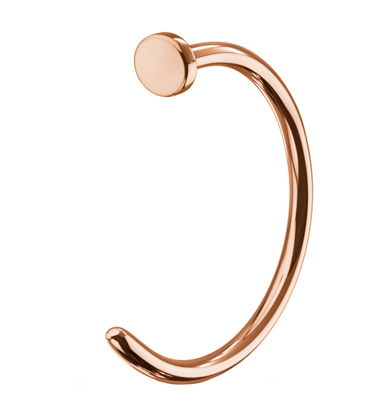 Rose Gold PVD Stainless Steel Nose Hoop Ring