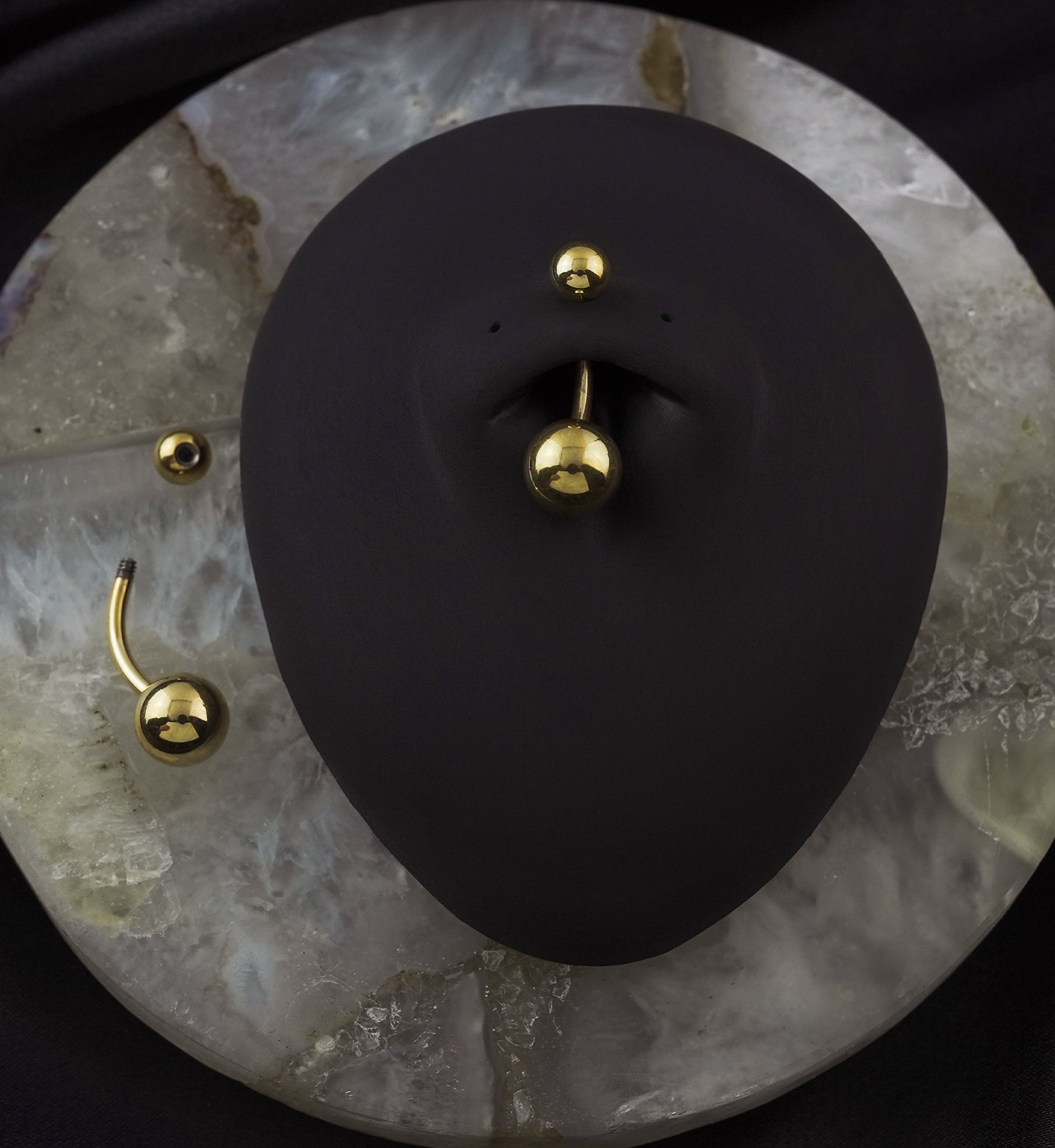 Rose Gold PVD Titanium Belly Button Ring