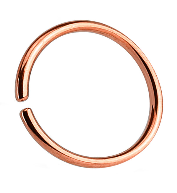 Rose Gold PVD Seamless Stainless Steel Hoop Ring