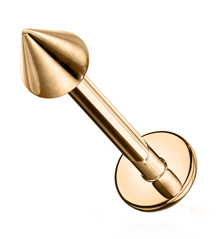 Rose Gold Spike Lip Ring