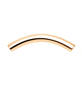 Rose Gold PVD Internally Threaded Titanium Curved Barbell - Post Only
