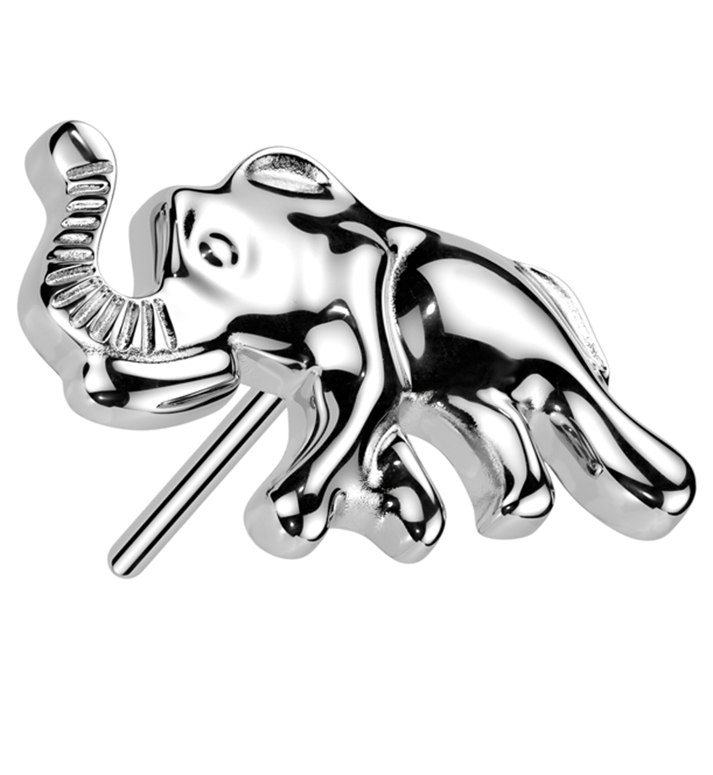 Running Elephant Titanium Threadless Top