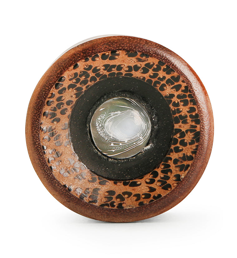 Saba Two Tone Wood Inlay & Shell Plugs