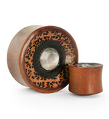 Saba Two Tone Wood Inlay & Shell Plugs