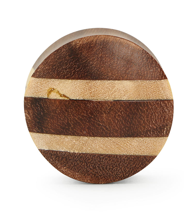 Saba Wood Striped Plugs
