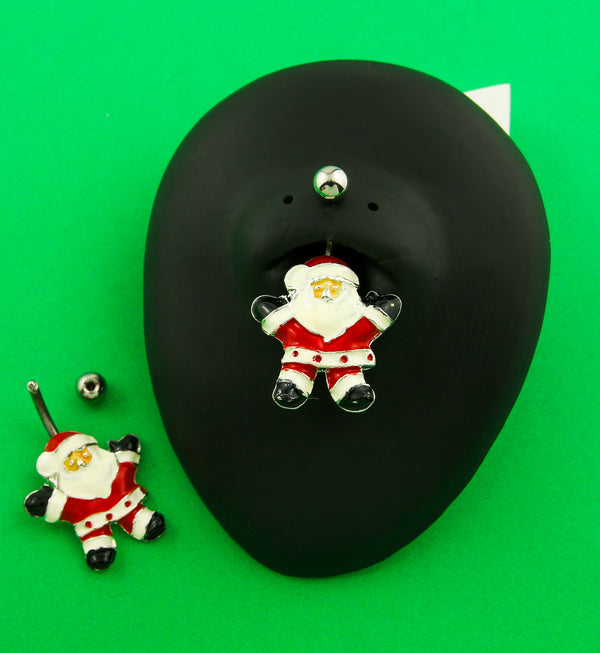 Santa Claus Stainless Steel Belly Button Ring