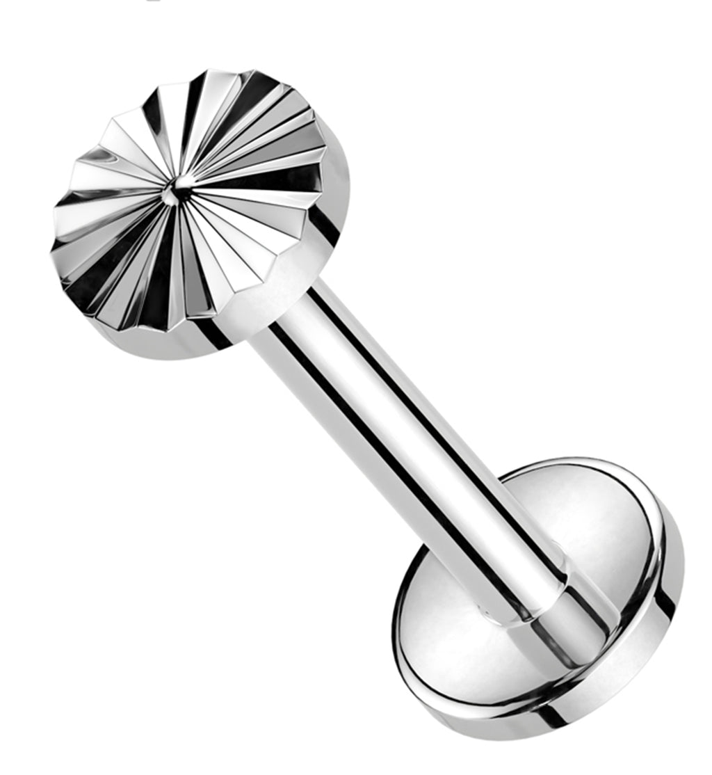 Score Internally Threaded Titanium Labret | UrbanBodyJewelry.com