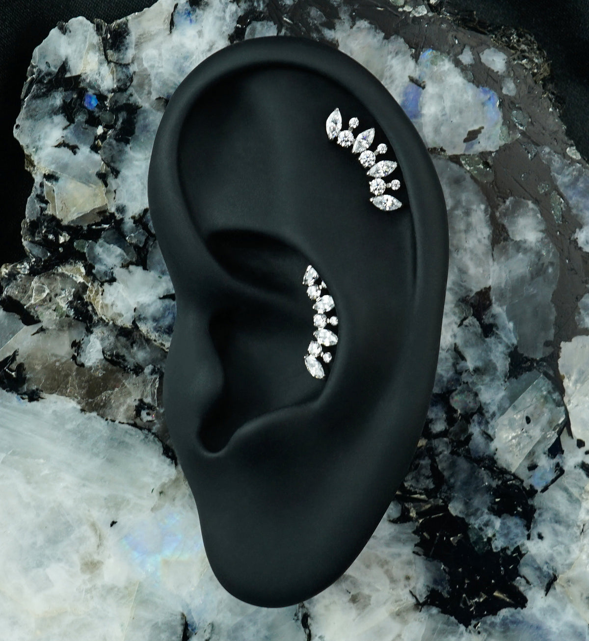 Signal Arch Clear CZ Titanium Threadless Top