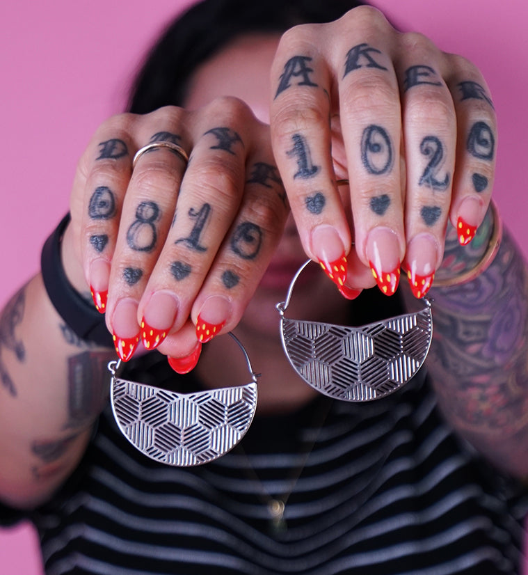 Silver Breach Titanium Hangers - Earrings