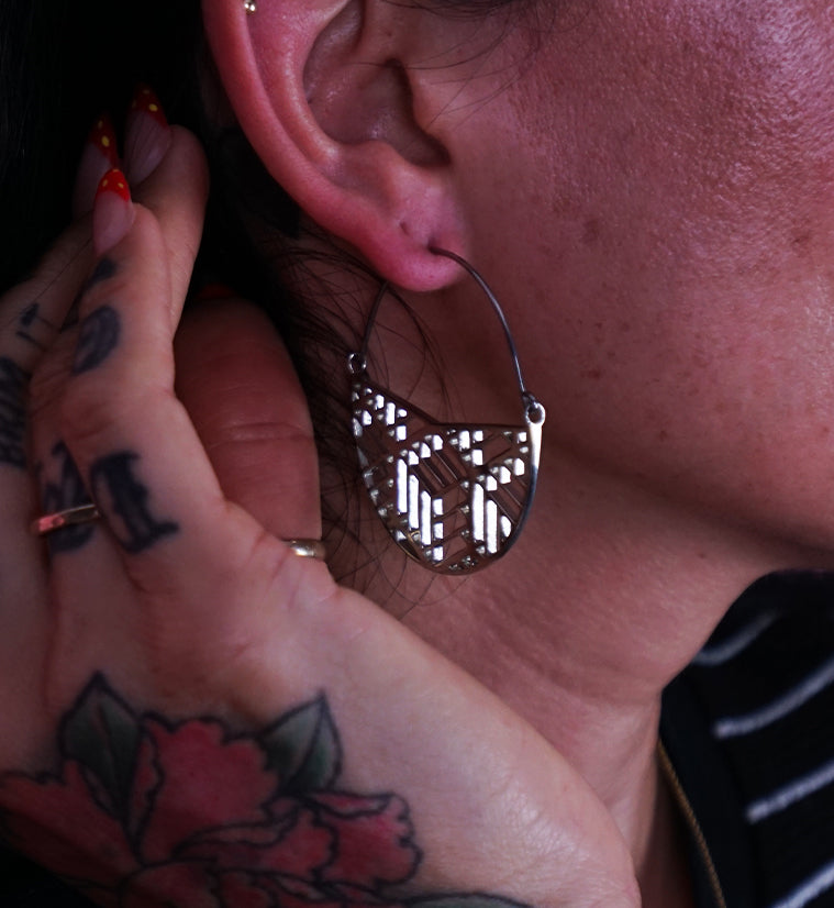 Silver Limit Titanium Hangers - Earrings