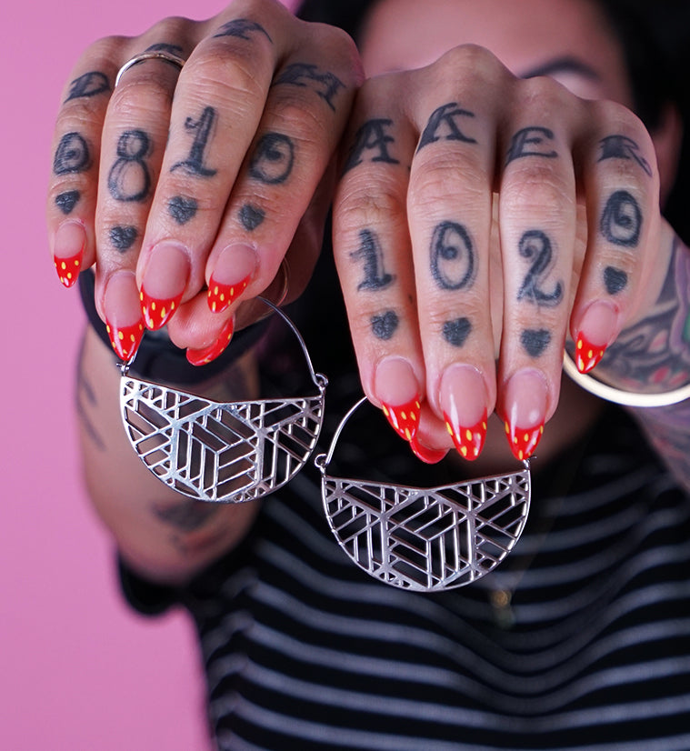 Silver Limit Titanium Hangers - Earrings