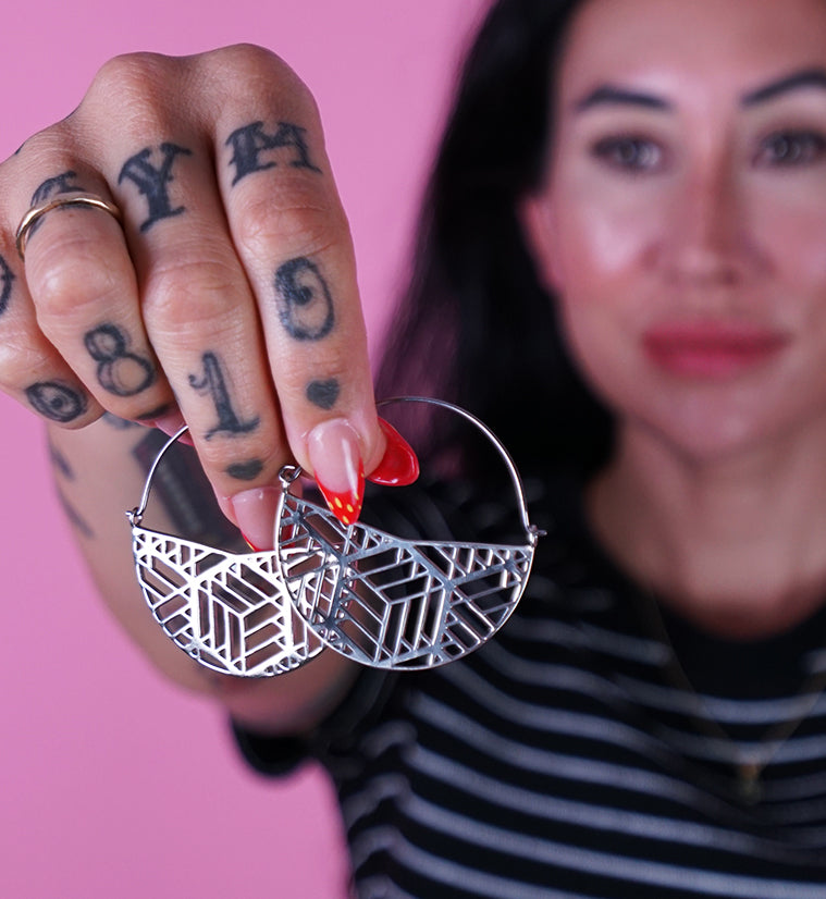 Silver Limit Titanium Hangers - Earrings