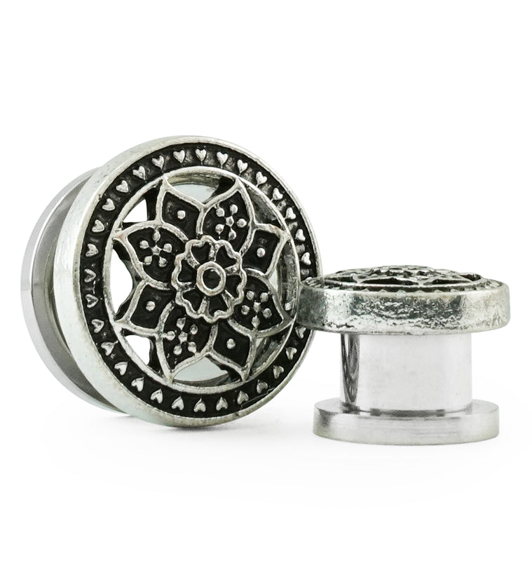 Lotus Top Stainless Steel Plugs