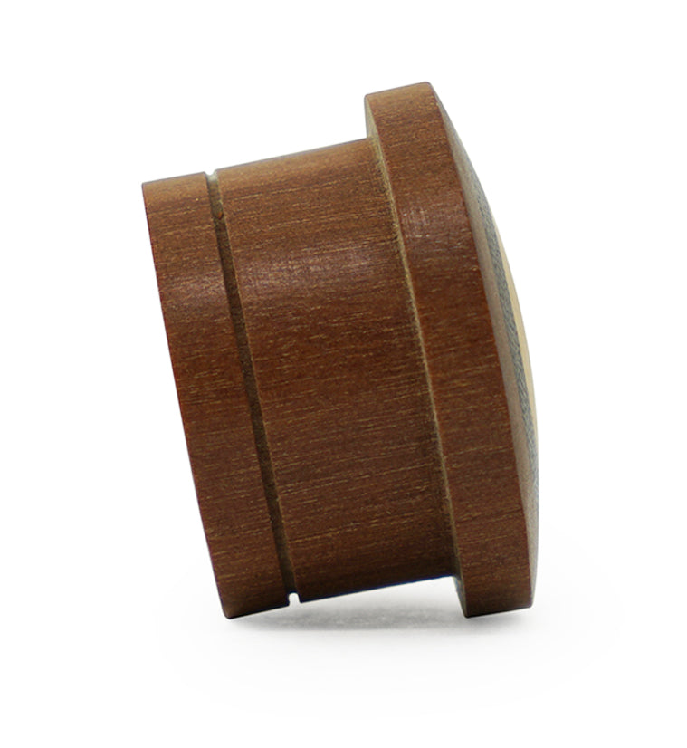 Single Flare Saba Wood Plugs with Areng & Jackfruit Inlay