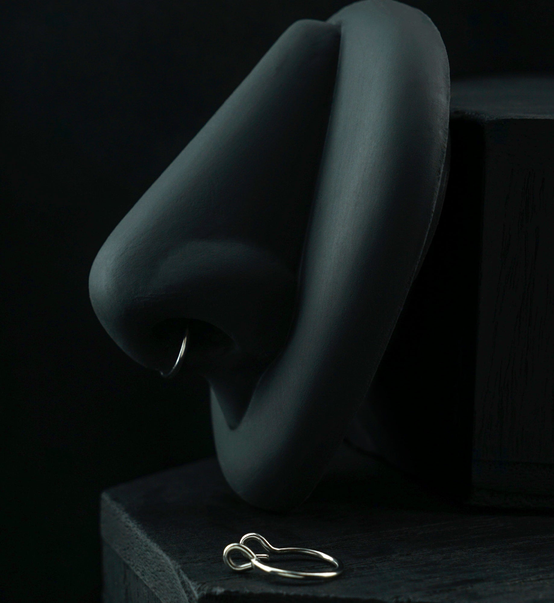 Single Hoop Stainless Steel Fake Septum Ring