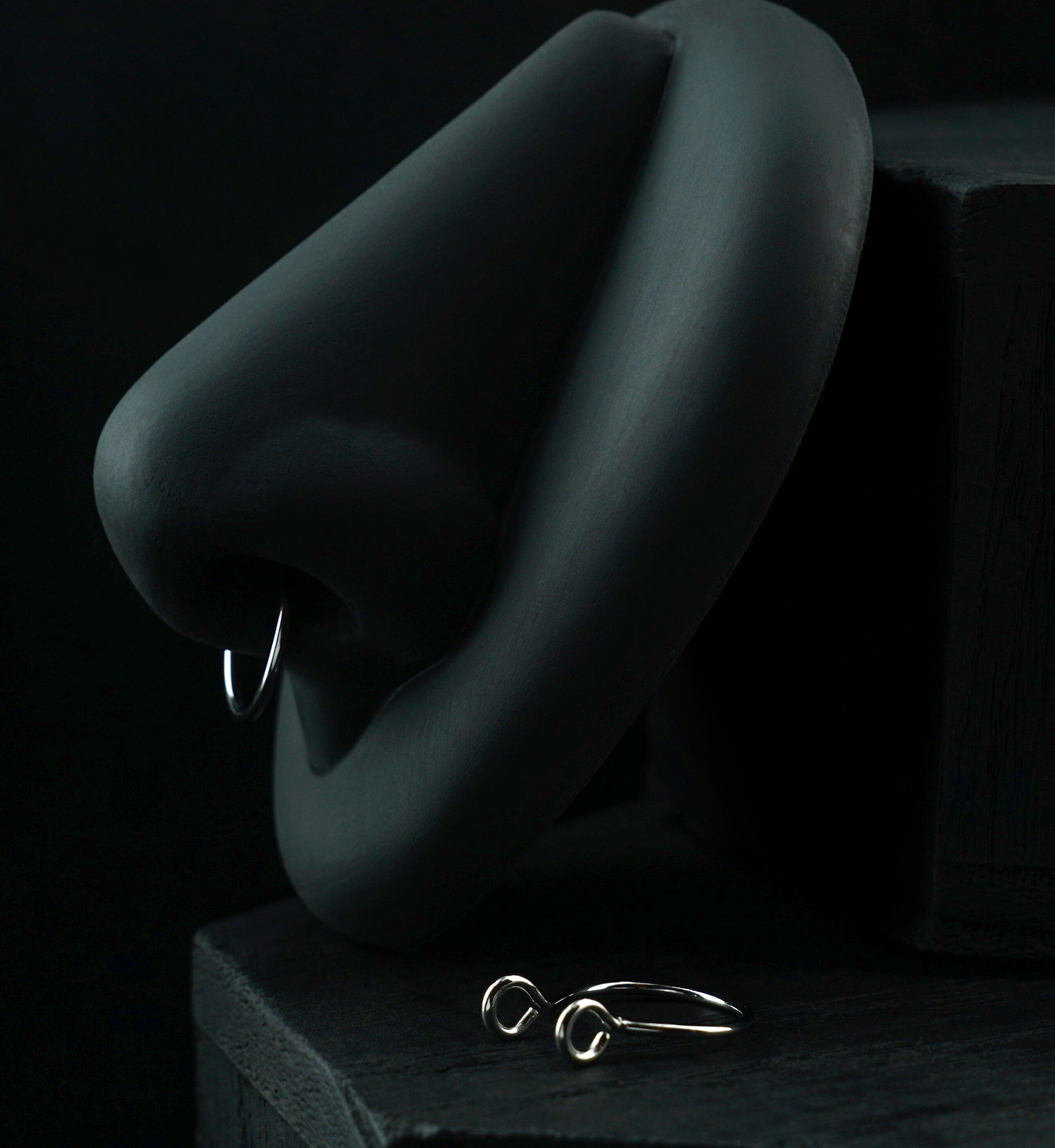 Single Hoop Stainless Steel Fake Septum Ring