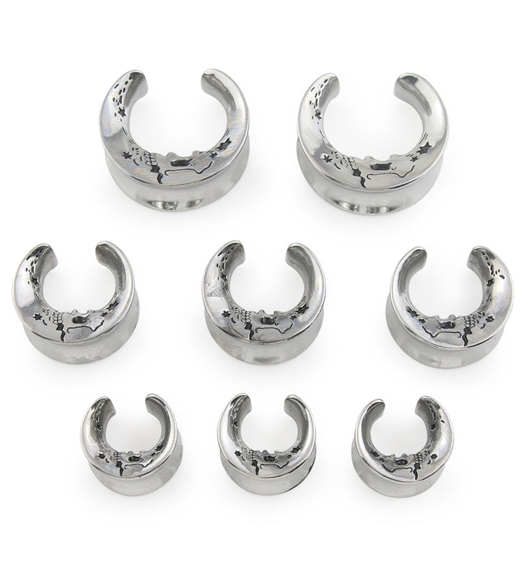 Skeleton Crescent Stainless Steel Saddles