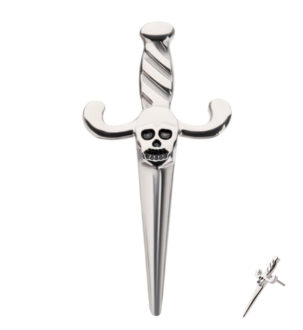 Skull Dagger Titanium Threadless Top
