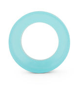 Sky Blue Glass Double Flare Tunnels