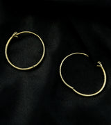 Snake Hoop Brass Hinged Hangers/Earrings