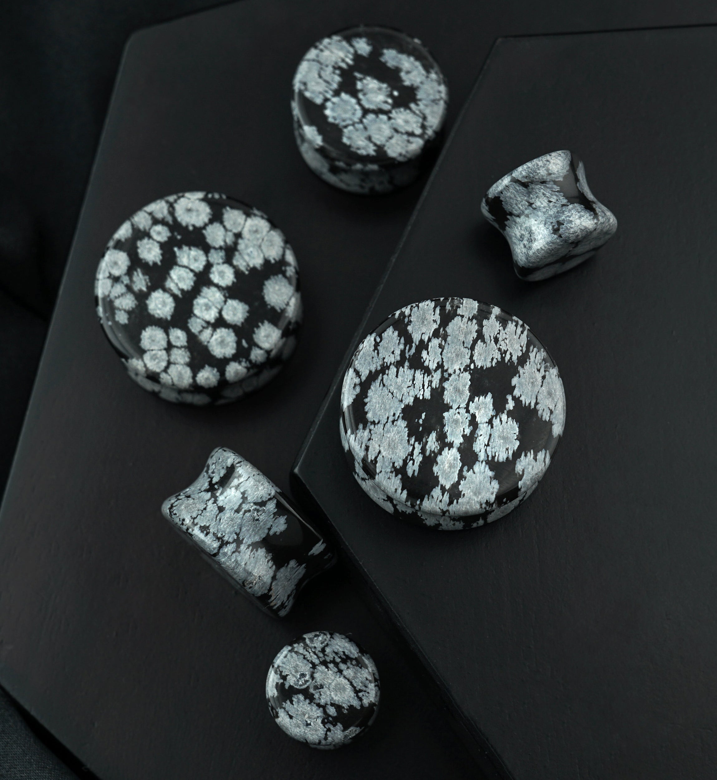 Snowflake Obsidian Stone Plugs